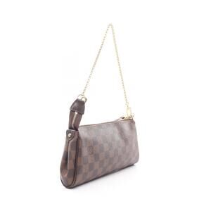 Louis Vuitton Eva handbag canvas leather Damier pattern brown